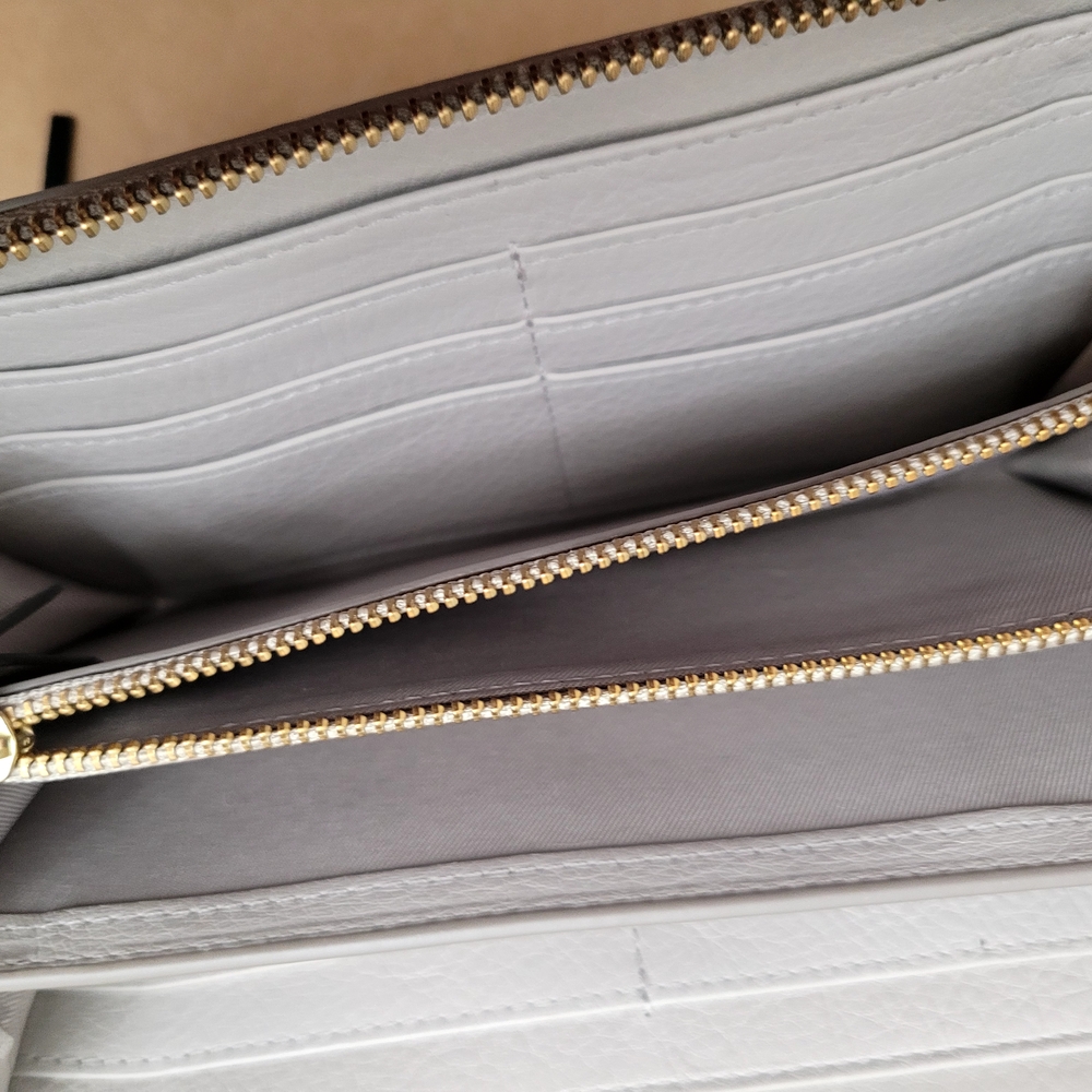 Fossil Gray Wallet with Silver Embellishments and Tassel - Picture 11 of 11